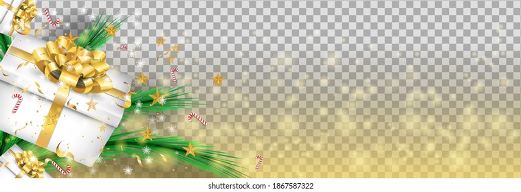 Gift box, Happy new year celebration, vector art .