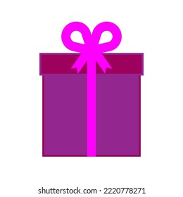 Gift box. Happy shiny day. Happy birthday. Vector illustration. stock image. 