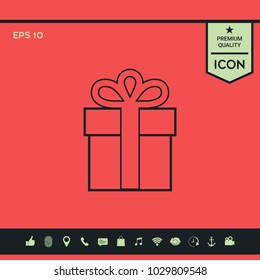 Gift box icon.
