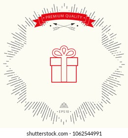 Gift box icon.