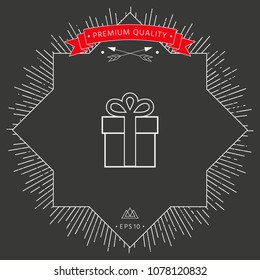 Gift box icon.