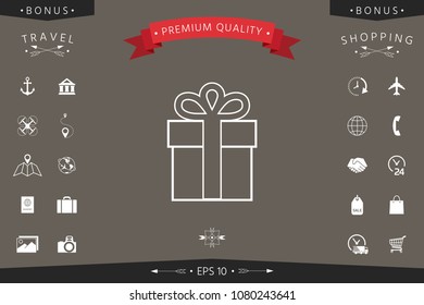 Gift box icon.