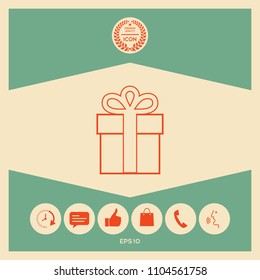 Gift box icon.