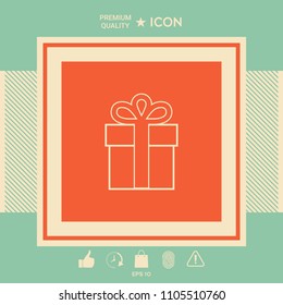 Gift box icon.