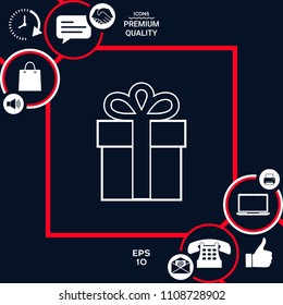 Gift box icon.