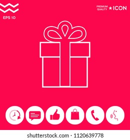 Gift box icon.