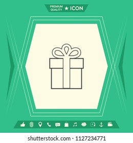 Gift box icon.