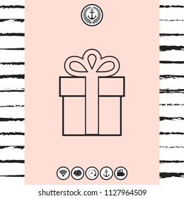 Gift box icon.