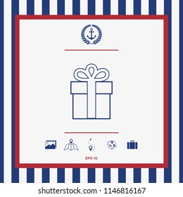 Gift box icon.