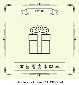 Gift box icon.