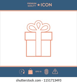 Gift box icon.