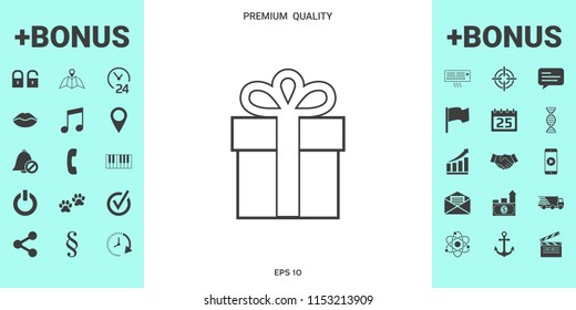 Gift box icon.