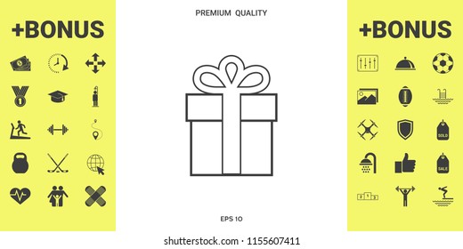 Gift box icon.