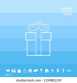 Gift box icon.