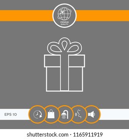 Gift box icon.