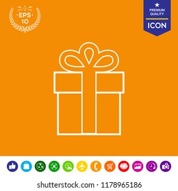 Gift box icon.