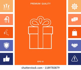 Gift box icon.