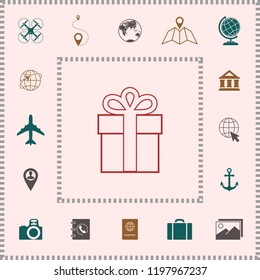 Gift box icon.