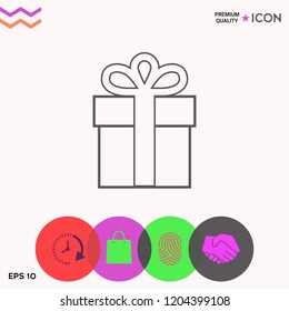 Gift box icon.