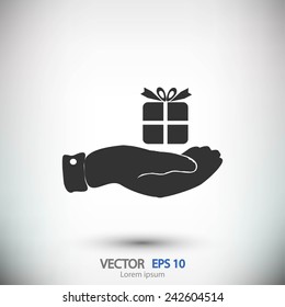 Gift box icon