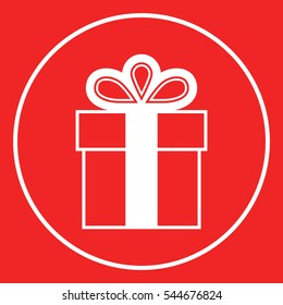 Similar Images, Stock Photos & Vectors of Gift box icon. - 287427533