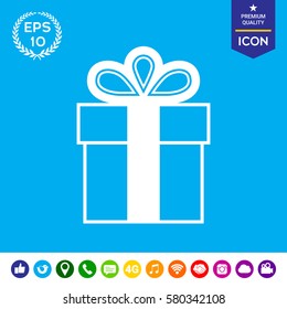 Gift box icon.