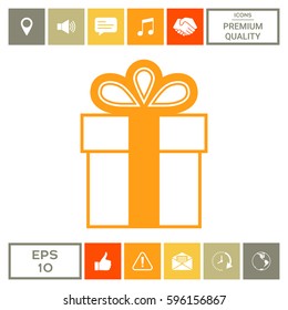 Gift box icon.