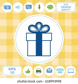 Gift box icon.