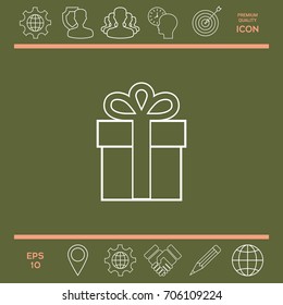 Gift box icon.