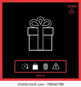 Gift box icon.
