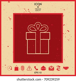 Gift box icon.