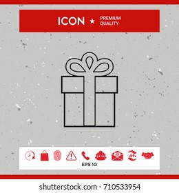 Gift box icon.