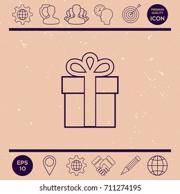 Gift box icon.