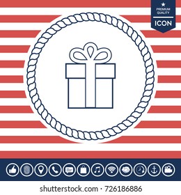 Gift box icon.