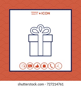 Gift box icon.