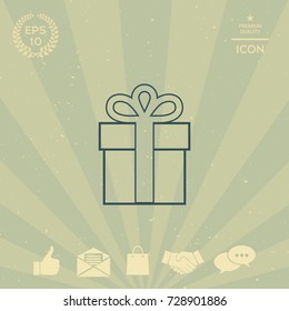 Gift box icon.