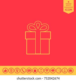 Gift box icon.