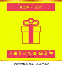 Gift box icon.