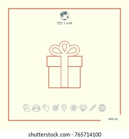 Gift box icon.