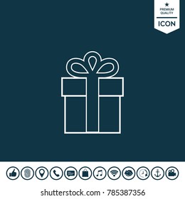 Gift box icon.