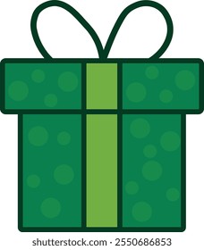 Ícone de caixa de presente. celebração de aniversário. Presentes, presentes para férias. comemoração e oferta de vendas especiais. pacote de doação especial Caixa de aniversário ou aniversário isolada com papel de embrulho e laço de fita.