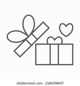 gift box icon, birthday vector