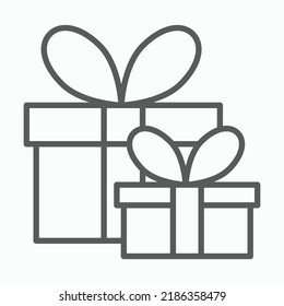gift box icon, birthday vector