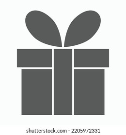 gift box icon, birthday vector