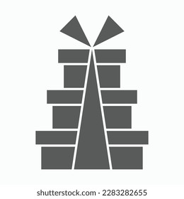 gift box icon, birthday vector