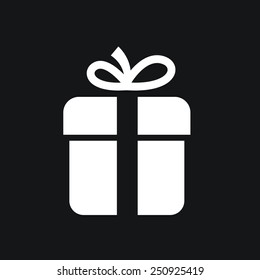 gift box icon with bow.