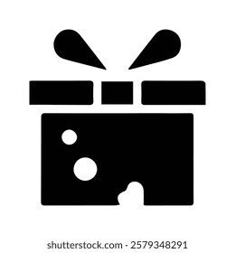 Gift Box Icon. Christmas gift icon illustration.