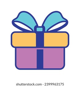 Gift box icon Christmas present Vector illustration