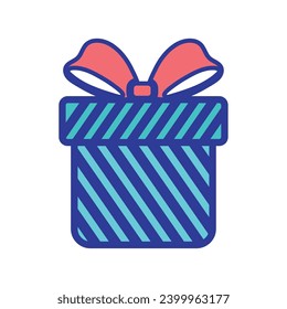 Gift box icon Christmas present Vector illustration