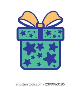 Gift box icon Christmas present Vector illustration